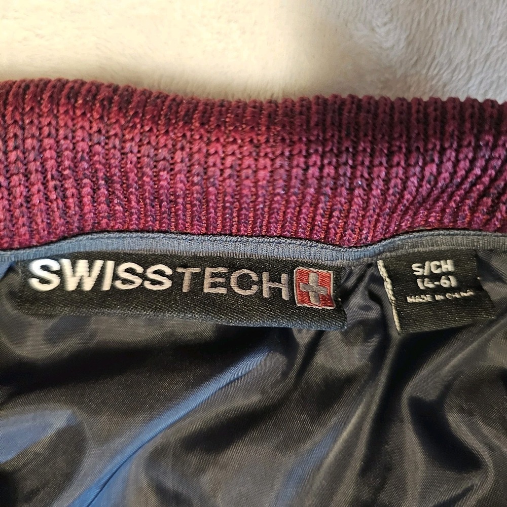 Swiss Tech Women's Hybrid Burgundy Jacket Size Small 4-6 Gently Used - Picture 6 of 10